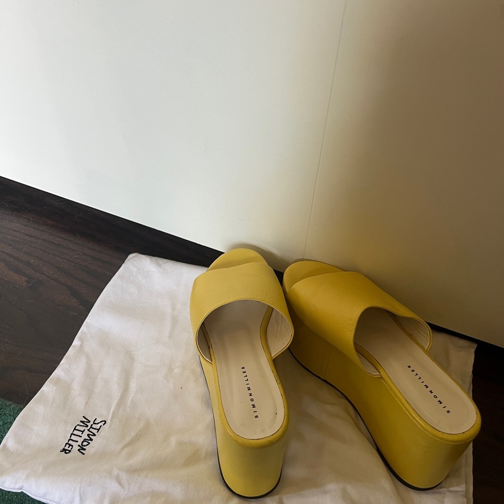 Simon Miller Yellow Blackout Platforms - Picture 2 of 7